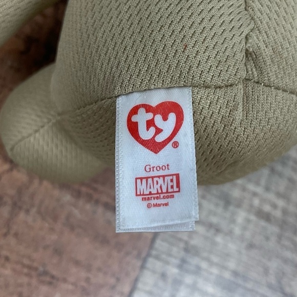 NEW Ty Beanie Baby Marvel Baby Groot Plush Stuffed Animal Superhero Tree - Picture 4 of 5